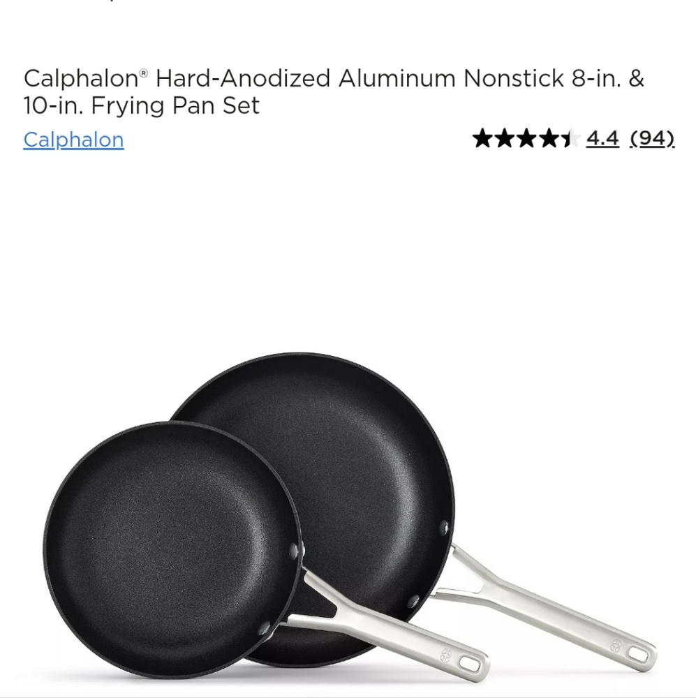 Calphalon Hard-Anodized Frying Pan Set